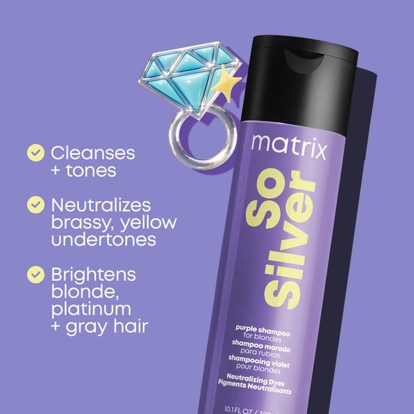 Matrix Matrix So Silver Purple Shampoo Conditioner and Miracle Creator Gift Set for Blonde and Grey Hair Grandi sconti