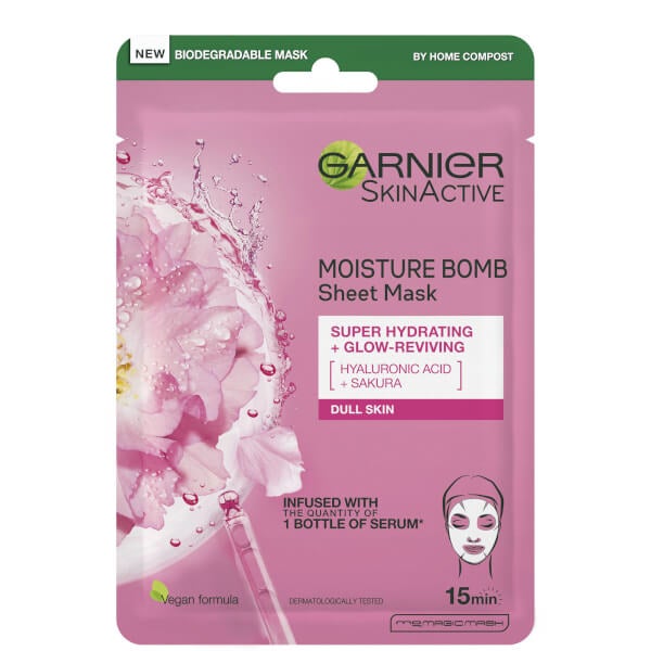 Garnier Garnier Moisture Bomb maschera viso idratante in tessuto ai fiori di ciliegio Offerta migliore