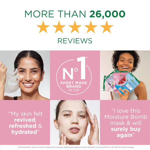Garnier Garnier Moisture Bomb maschera viso idratante in tessuto ai fiori di ciliegio Offerta migliore