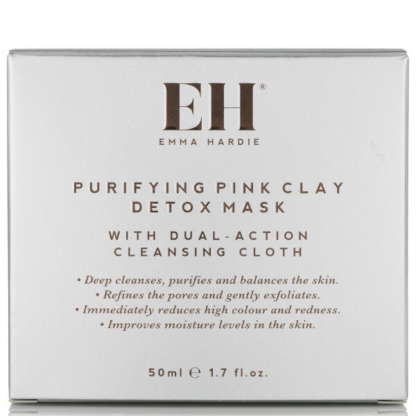 Emma Hardie Emma Hardie maschera purificante detox all'argilla rosa con panno detergente a doppia azione Enormi risparmi