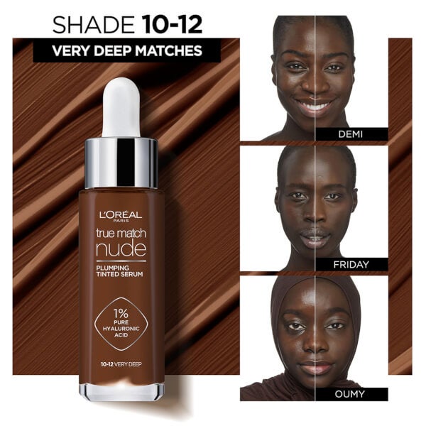 Lu0027Oréal Paris L'Oréal Paris True Match Nude Plumping Tinted Serum (Various Shades) Nuova