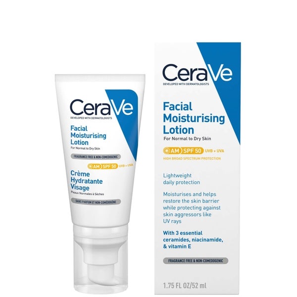 CeraVe CeraVe AM Lozione Idratante Viso SPF50 per Pelle da Normale a Secca 52ml Acquista Ora