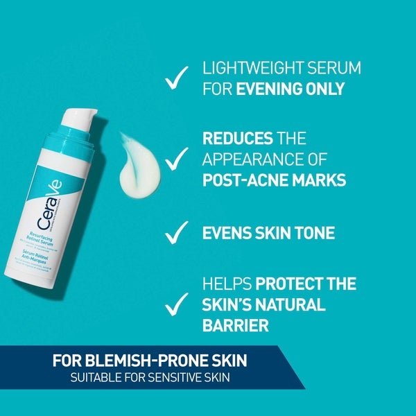 CeraVe CeraVe Resurfacing Retinol Serum con Ceramidi e Niacinamide per pelli con imperfezioni 30ml Convenienza