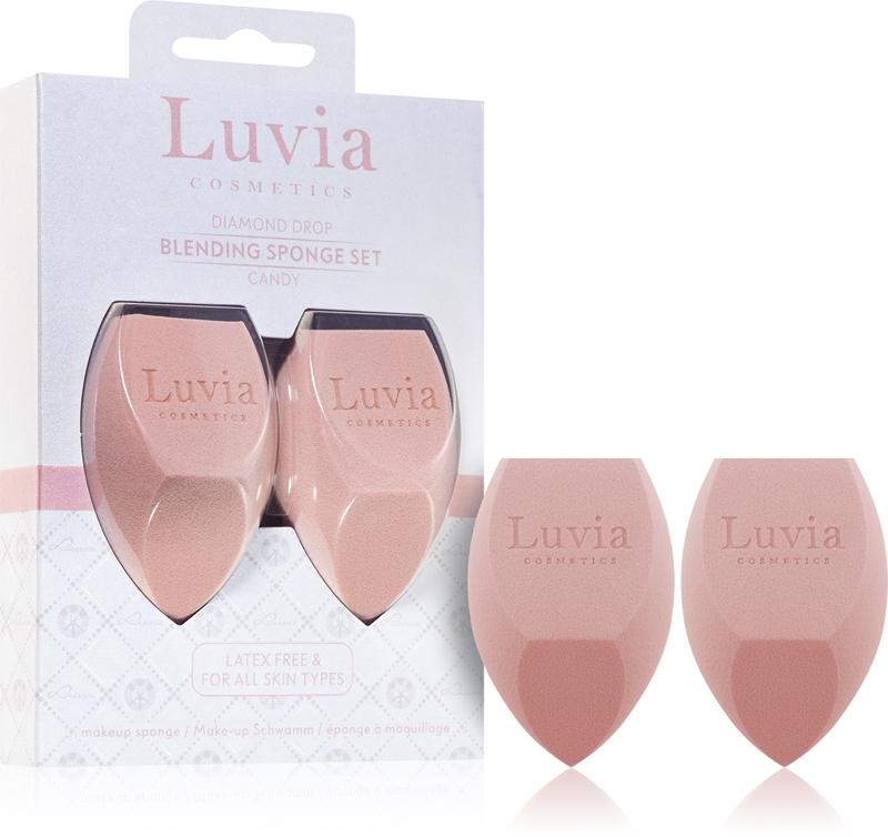 Luvia Cosmetics Luvia Cosmetics Diamond Drop Blending Sponge Set spugnetta multifunzione per fondotinta duo Vendita