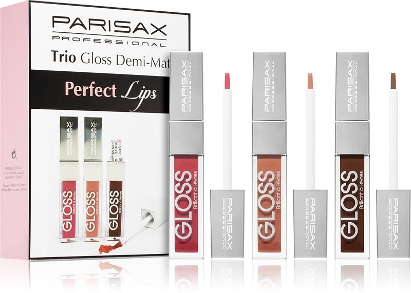 Parisax Parisax Perfect Lips Trio set di lucidalabbra Demi-Mat