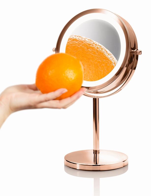 RIO RIO Rose gold mirror Specchietto cosmetico con illuminazione LED Shopping Online