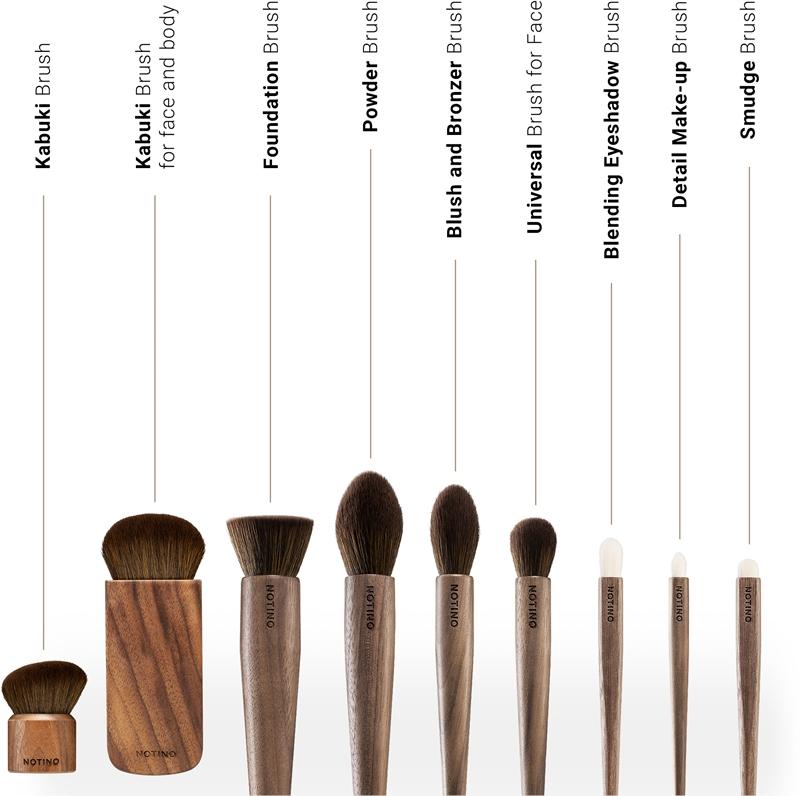 Notino Notino Wooden Collection Smudge brush pennello per le sfumature di ombretto In Linea