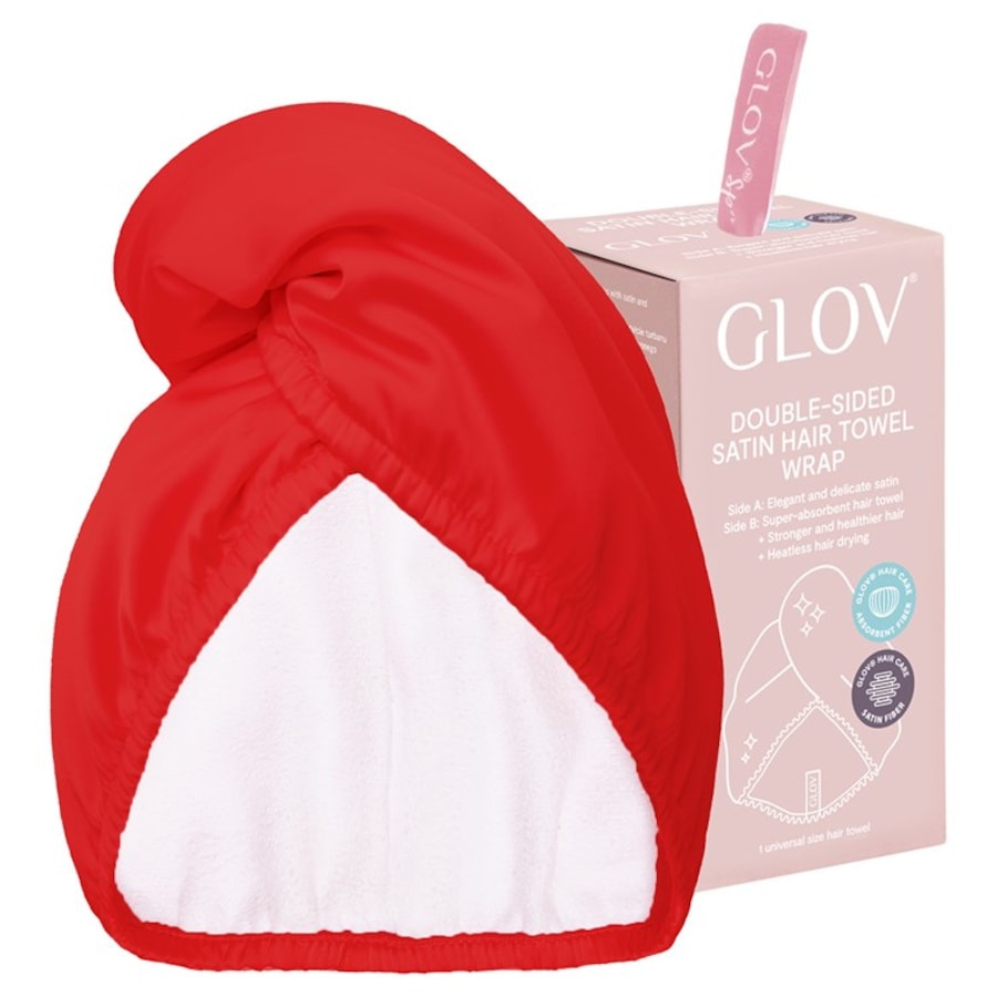 GLOV Turbante per capelli in microfibra satinata double-face Hair Wrap Satin Italia