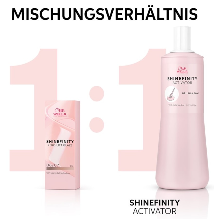 Wella Shinefinity Activator 2% Brush & Bowl In Linea