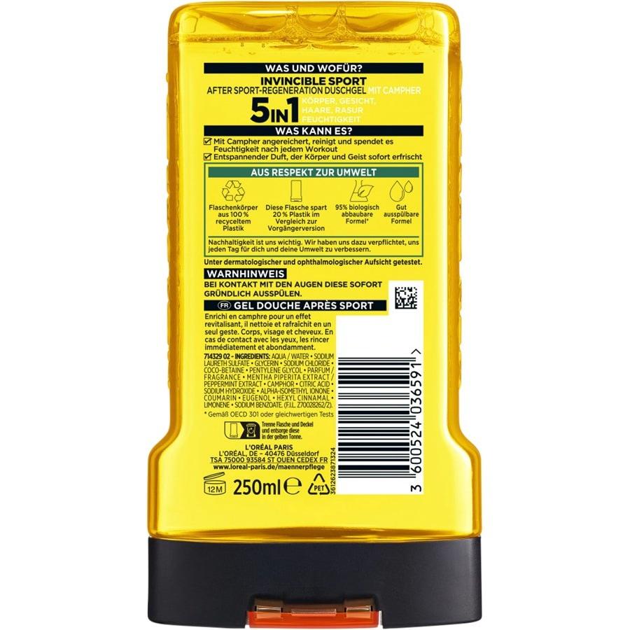 L'Oréal Paris Men Expert Gel doccia Invincible Sport 5 in 1 Camphor Shower Gel Cyber Monday