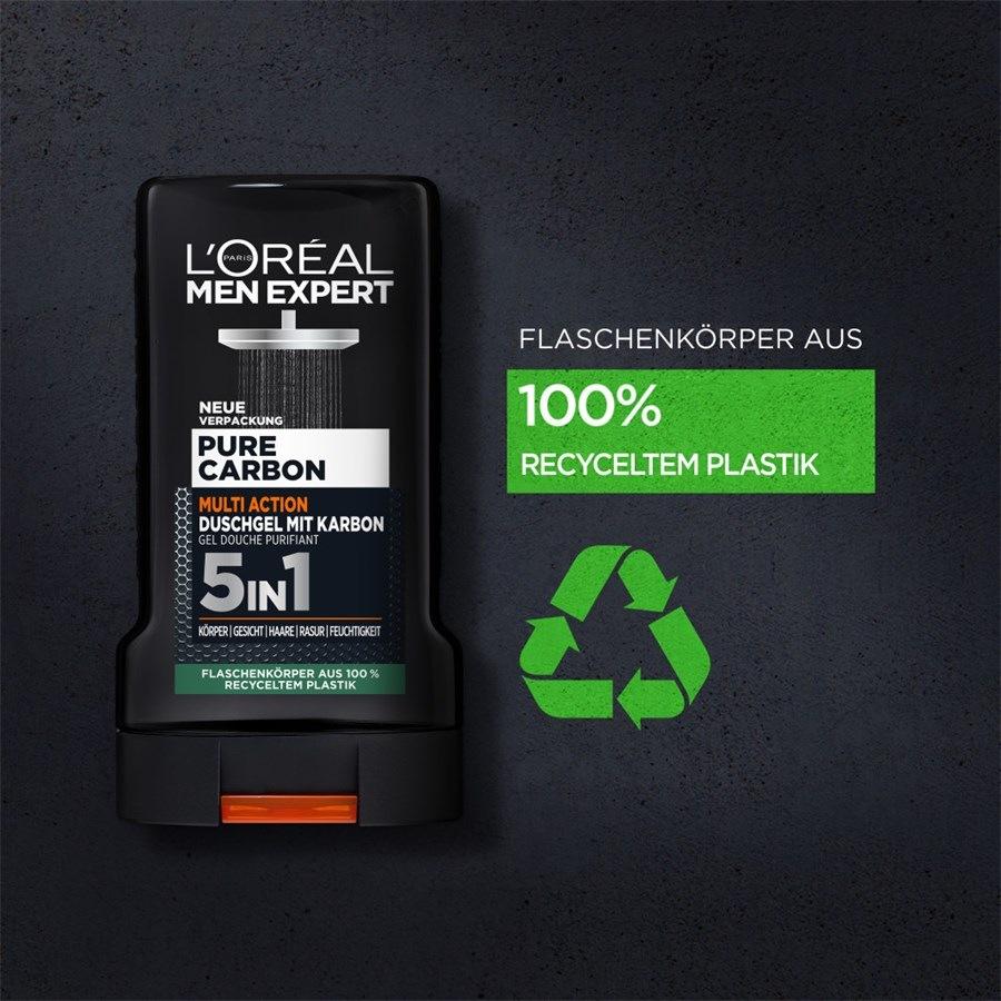 L'Oréal Paris Men Expert Gel doccia Gel doccia Carbon Clean 5 in 1 Smaltimento dello stoccaggio