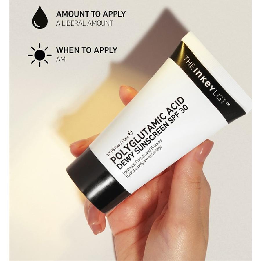 The INKEY List Crea solare e protezione Polyglutamic Acid Dewy Sunscreen SPF30 Fino al 65% di sconto