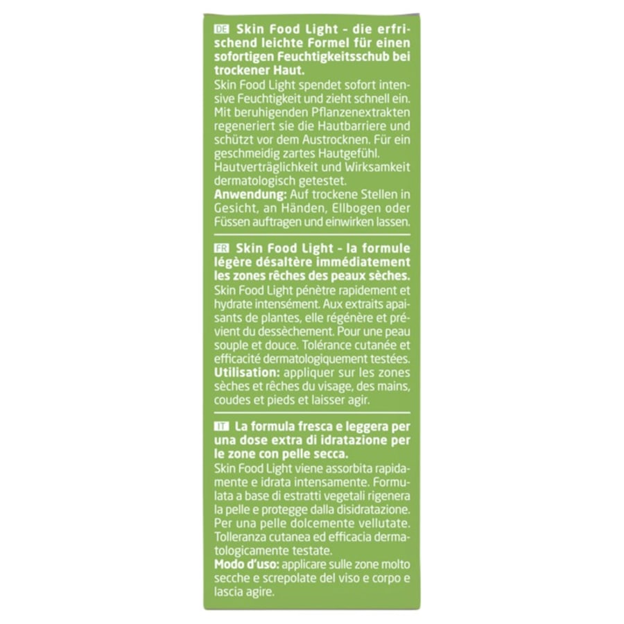 Weleda Intensive care Trattamento intensivo per la pelle secca Skin Food Light Shopping Online