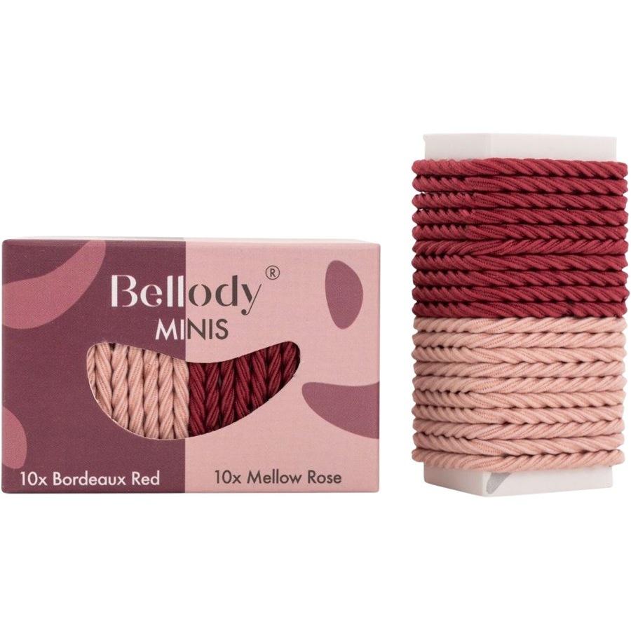 Bellody Minis Hair Rubber Set Mellow Rose & Bordeaux Red Negozi Online