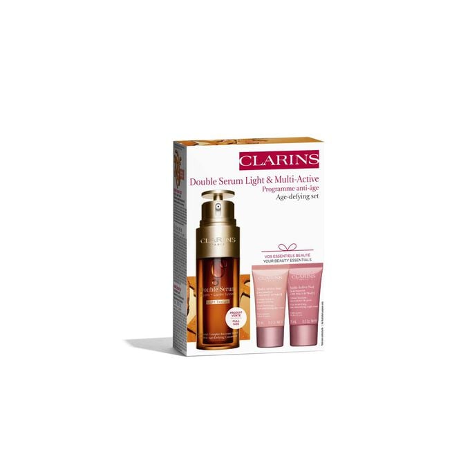 Clarins Double Serum Light e Multi-Active. Pelle Ricaricata In Linea