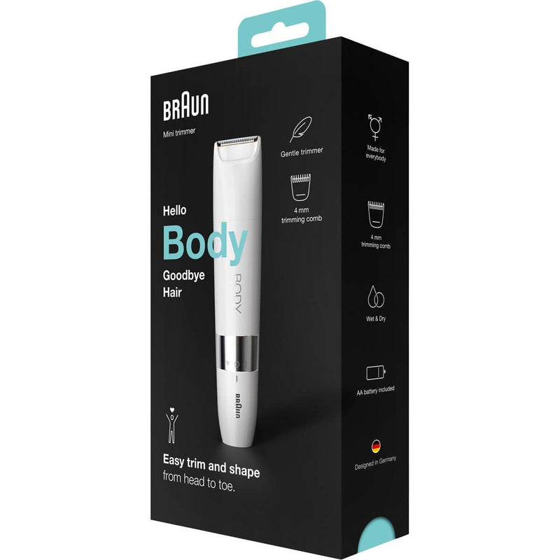 Braun Body Mini Trimmer BS1000 Rasoio Elettrico per il corpo Spedizione Gratuita