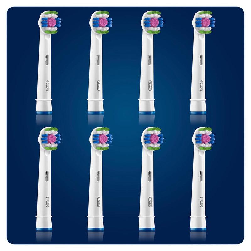 Oral B Oral-B 3D White Power Toothbrush Refill Heads (8 Pack) Pezzi Unici