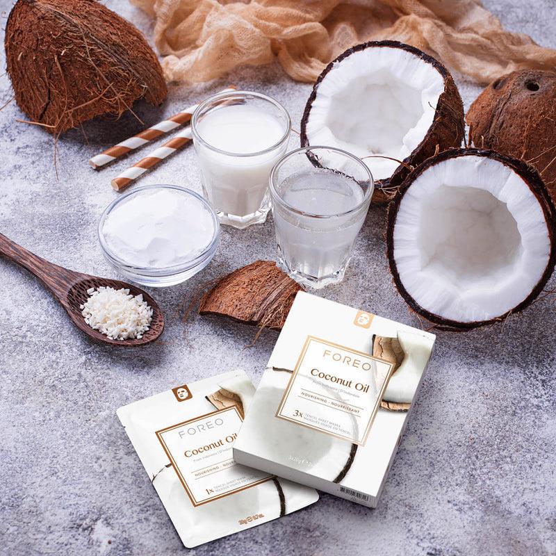 GWP GRATIS Maschere FOREO nutriente all'olio di cocco (dal valore di 19 €) Nuovo