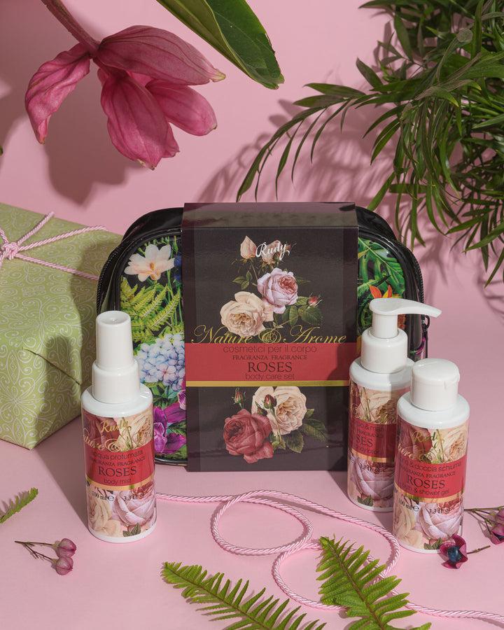 Rudy Profumi Pochette con Bagno & Doccia Schiuma Crema Corpo Acqua Profumata 100 mLNature&AromeLinea Roses Vendita