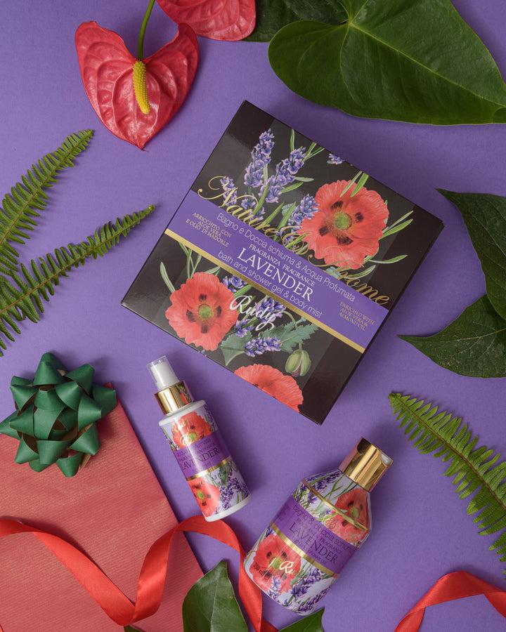 Rudy Profumi Pochette con Bagno & Doccia Schiuma Crema Corpo Acqua Profumata 100 mLNature&AromeLinea Lavender Promozione