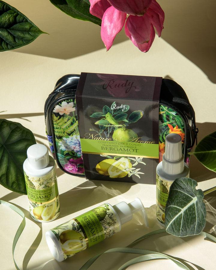 Rudy Profumi Pochette con Bagno & Doccia Schiuma Crema Corpo Acqua Profumata 100 mLNature&AromeLinea Bergamot Spedizione Gratuita